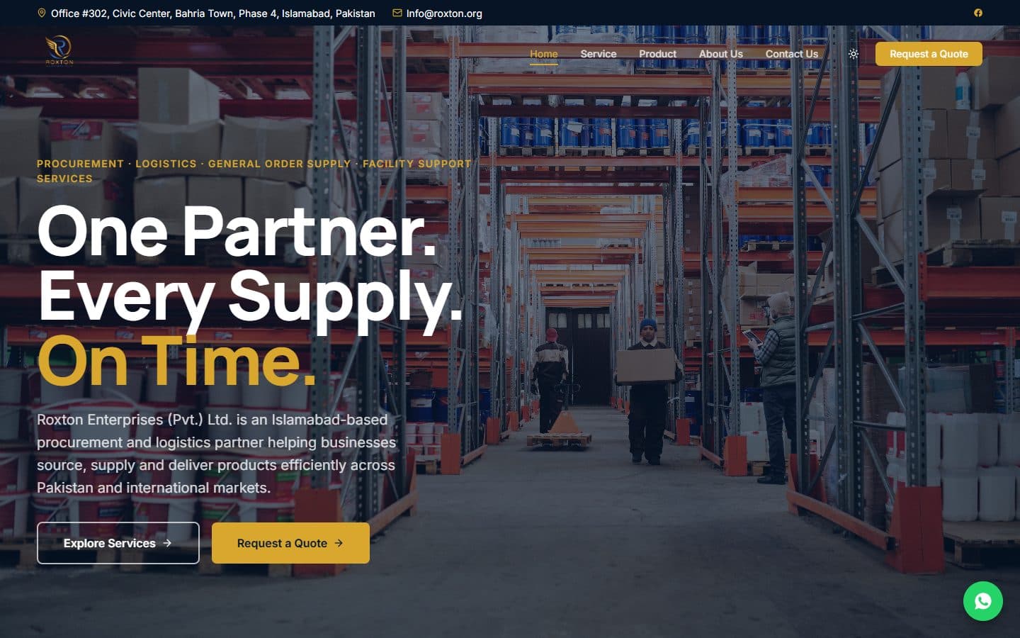 Roxton Enterprises website screenshot