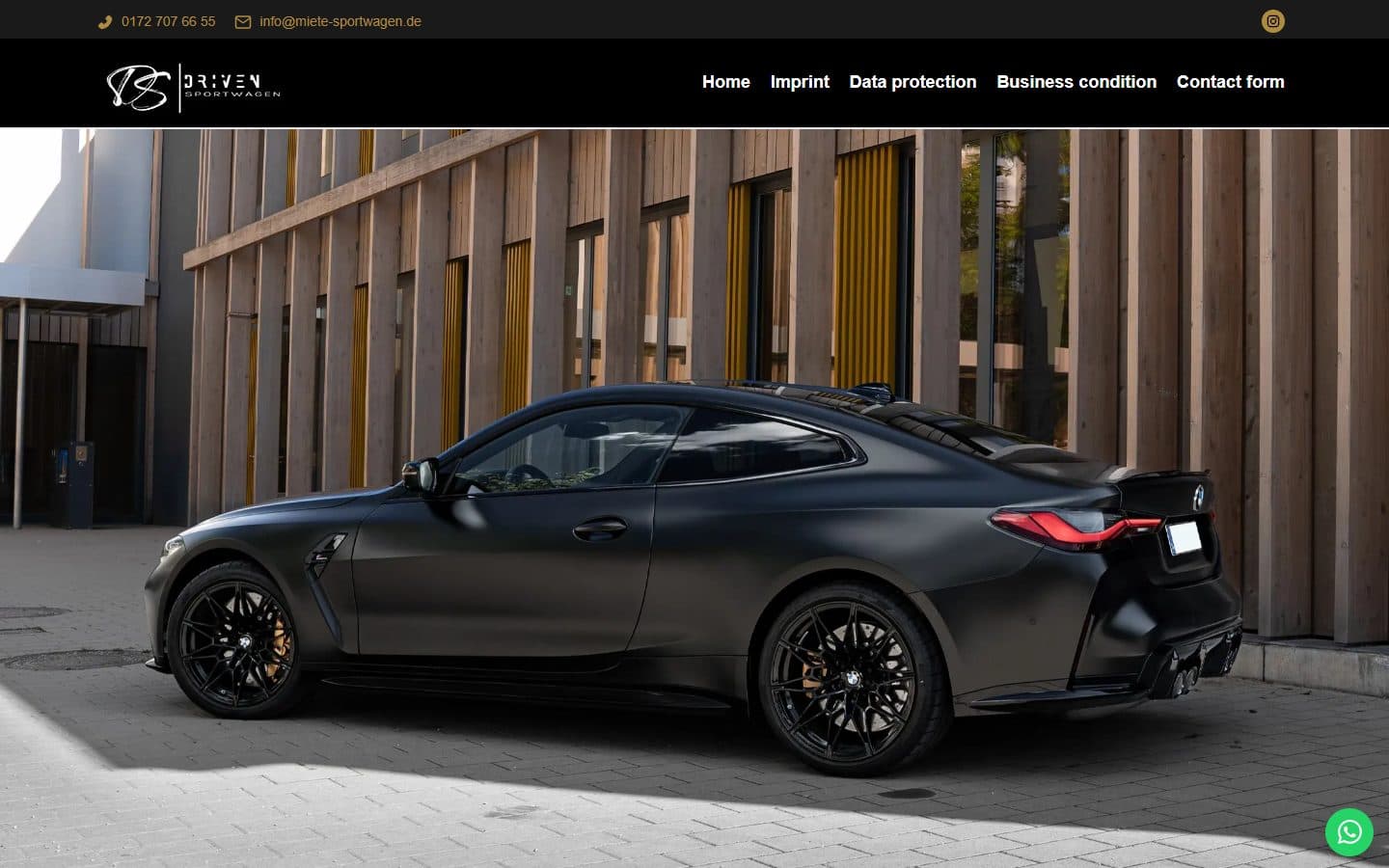 Driven Sportwagen website screenshot
